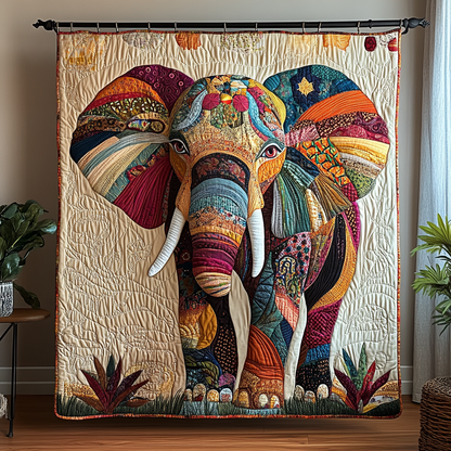 Noble Pachyderm Quilted Blanket