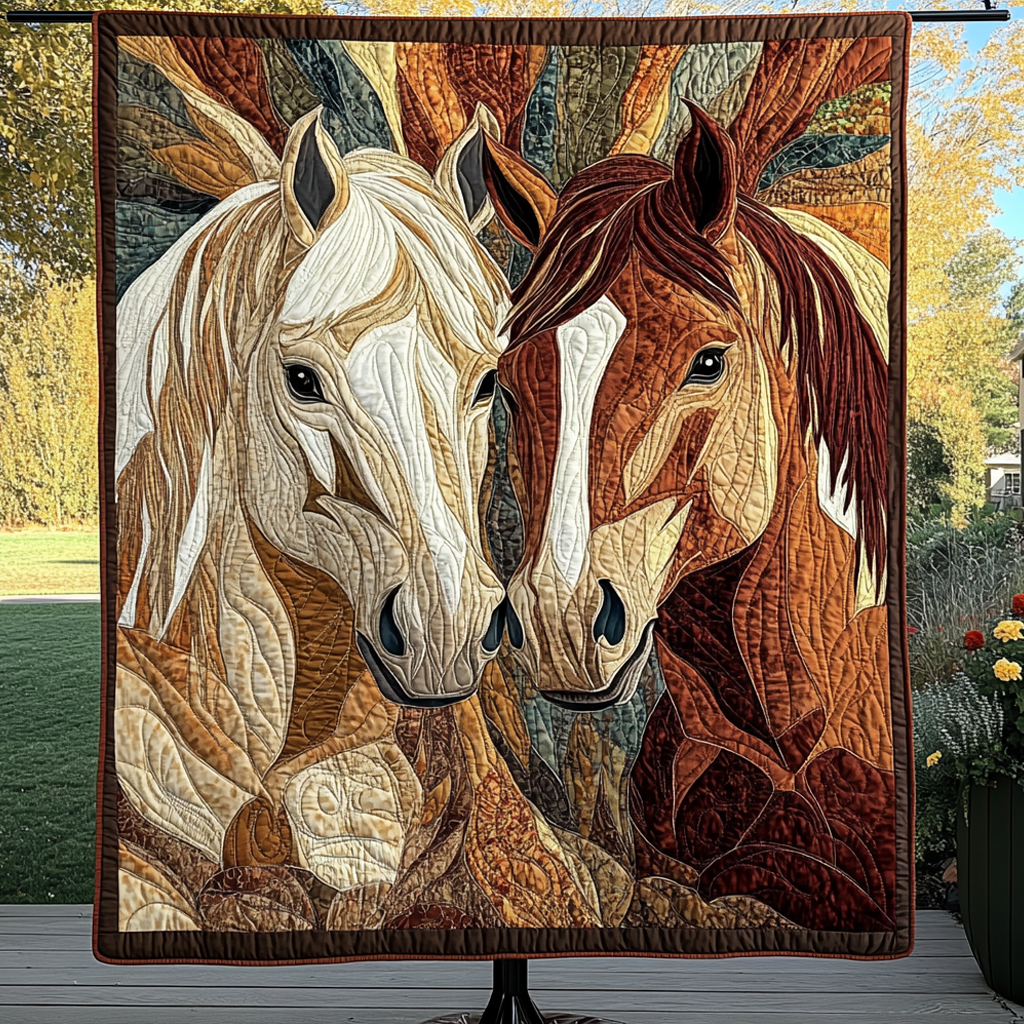 Noble Pair Quilted Blanket