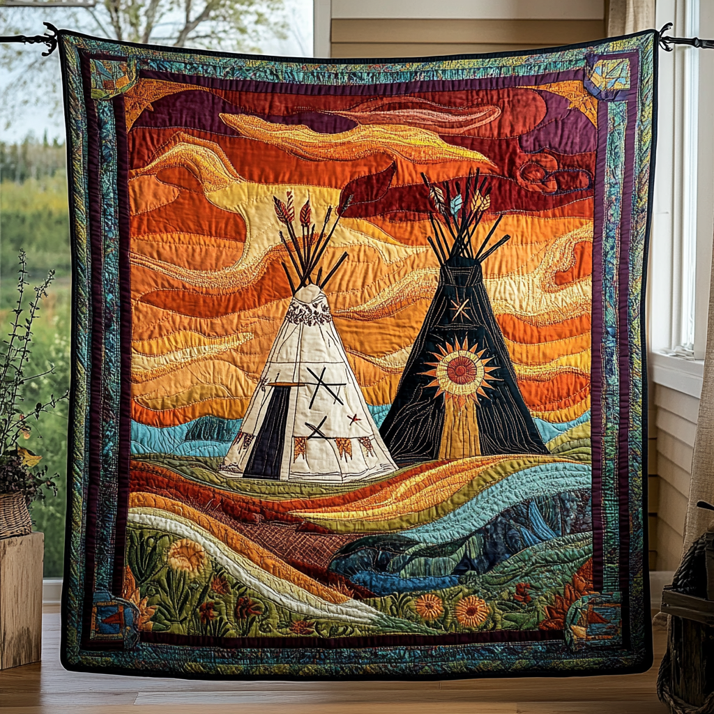 Nomadic Nights Quilted Blanket