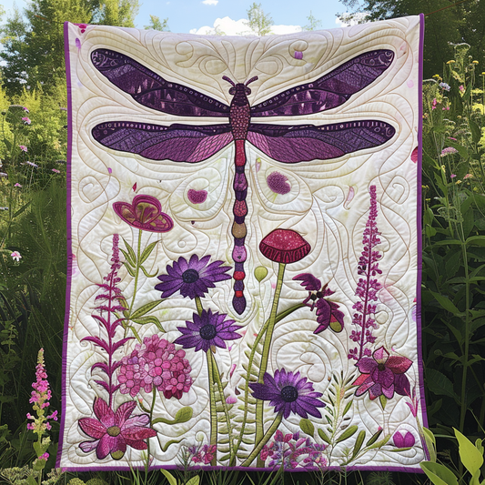 Nova Glider Dragonfly Quilted Blanket