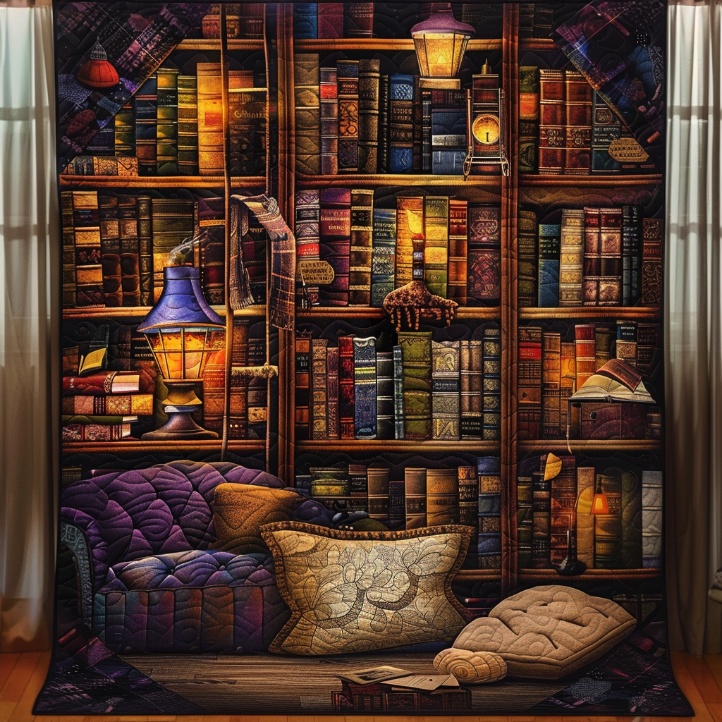 Novel Nook Quilted Blanket