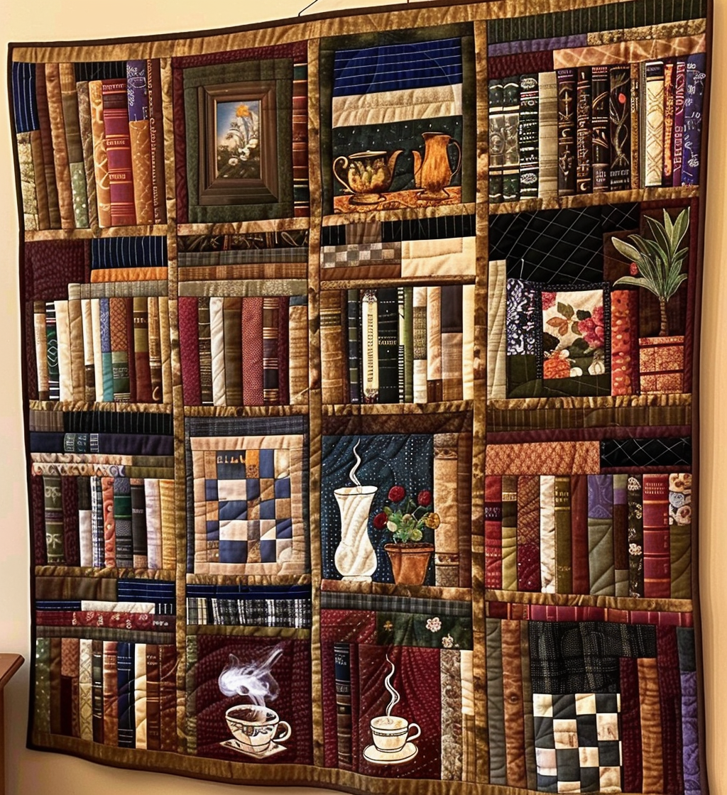 Novel Journey Quilted Blanket