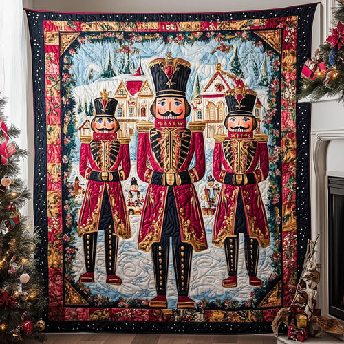 Nutcracker Magic Quilted Blanket