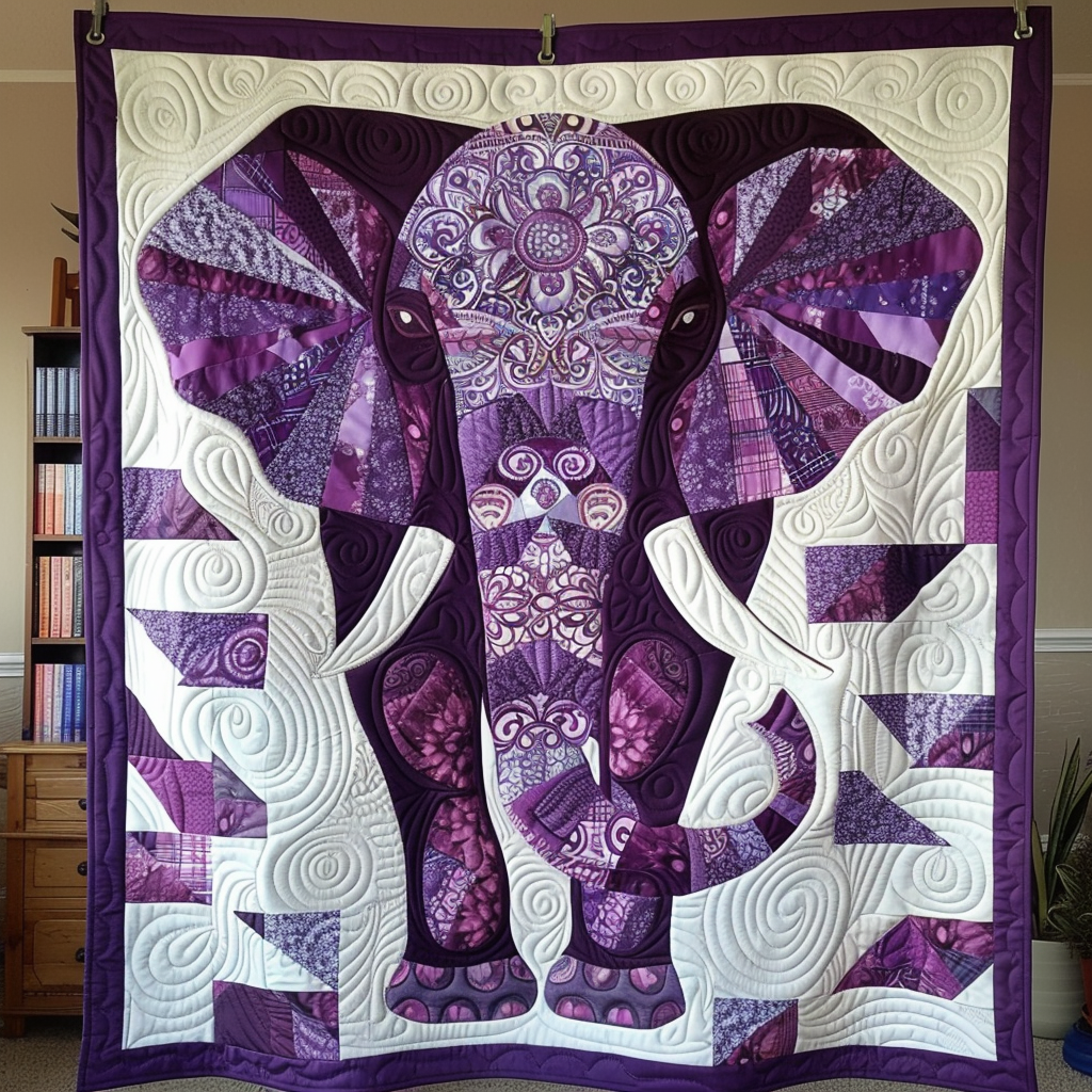 Oasis Ornaments Quilted Blanket