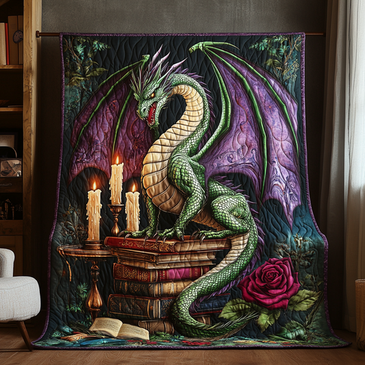 Obsidian Wing Quilted Blanket