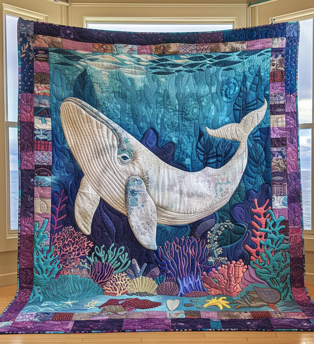 Ocean Serenade Quilted Blanket
