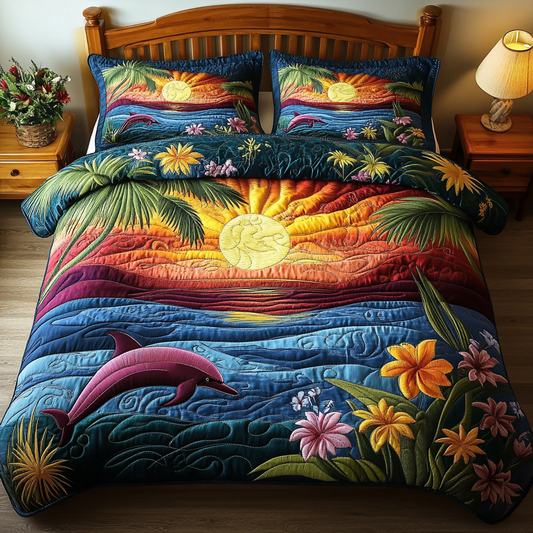 Ocean Breeze 3-Piece Quilted Bedding Set