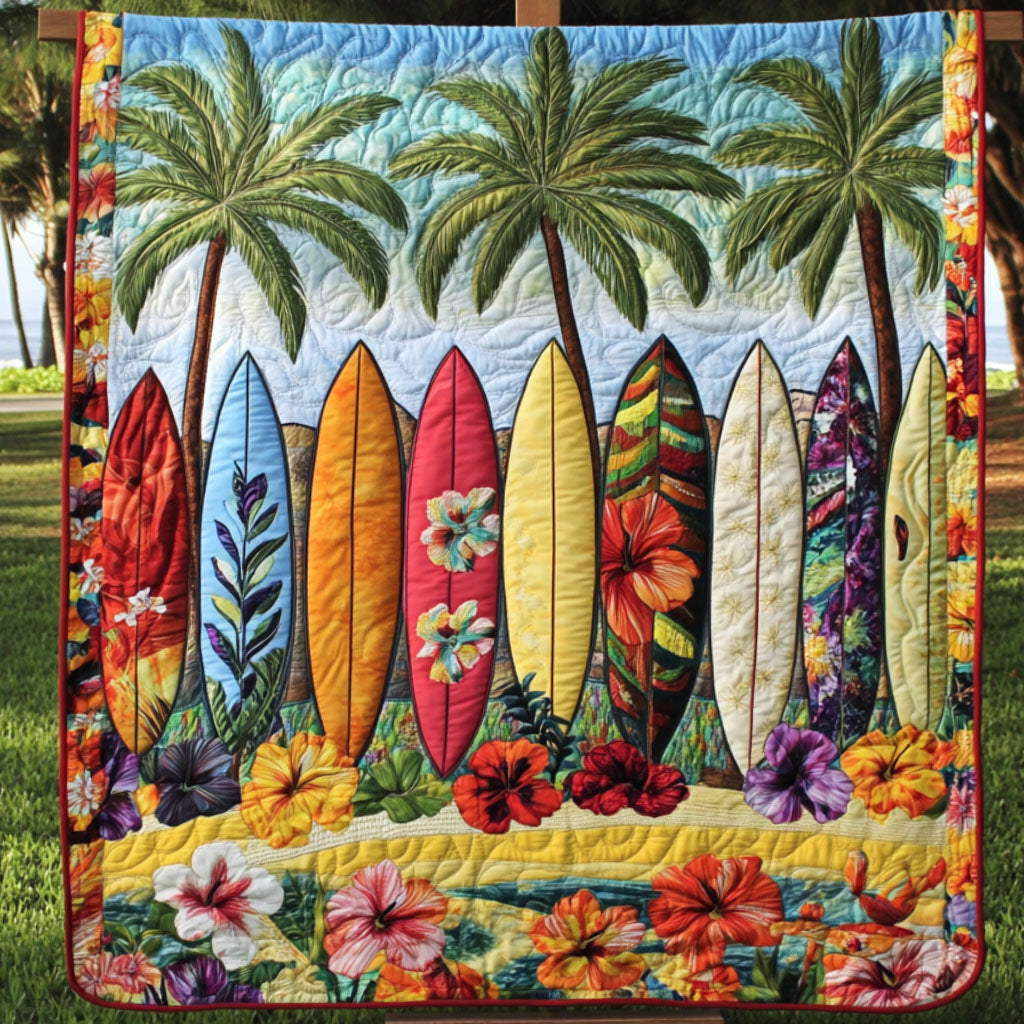 Ocean Breeze Quilted Blanket