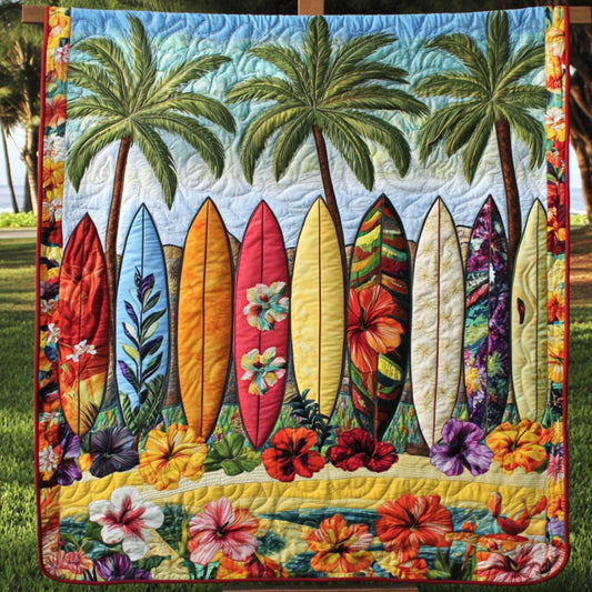 Ocean Breeze Quilted Blanket