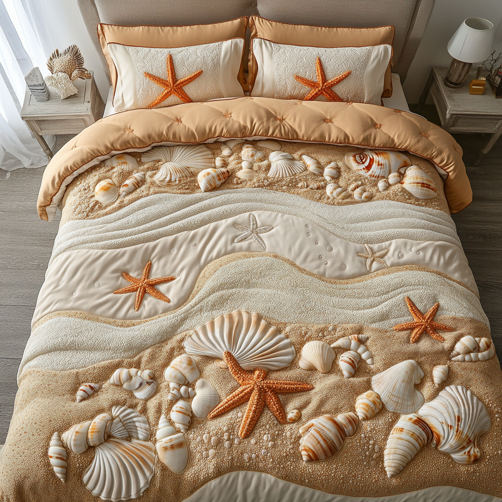 Ocean Breeze Retreat 3-Piece Quilted Bedding Set
