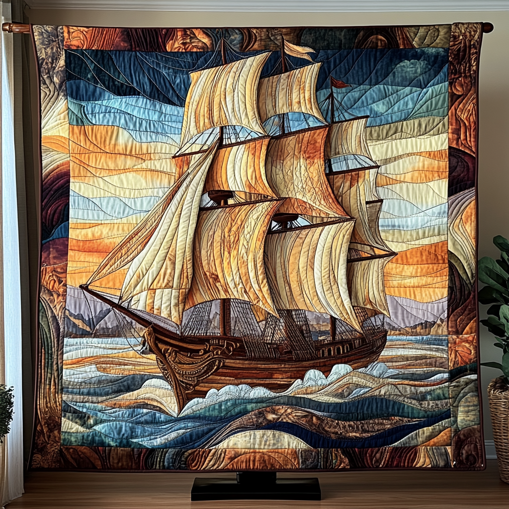 Ocean Dream Quilted Blanket