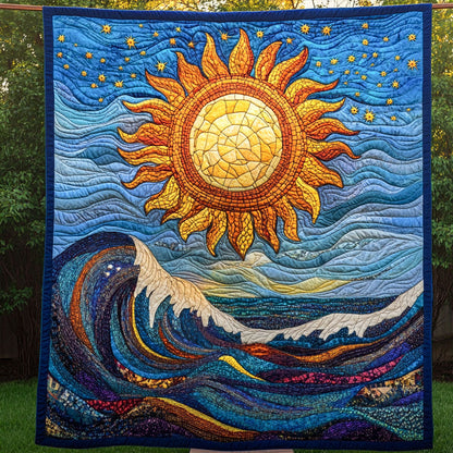 Ocean Embrace Quilted Blanket