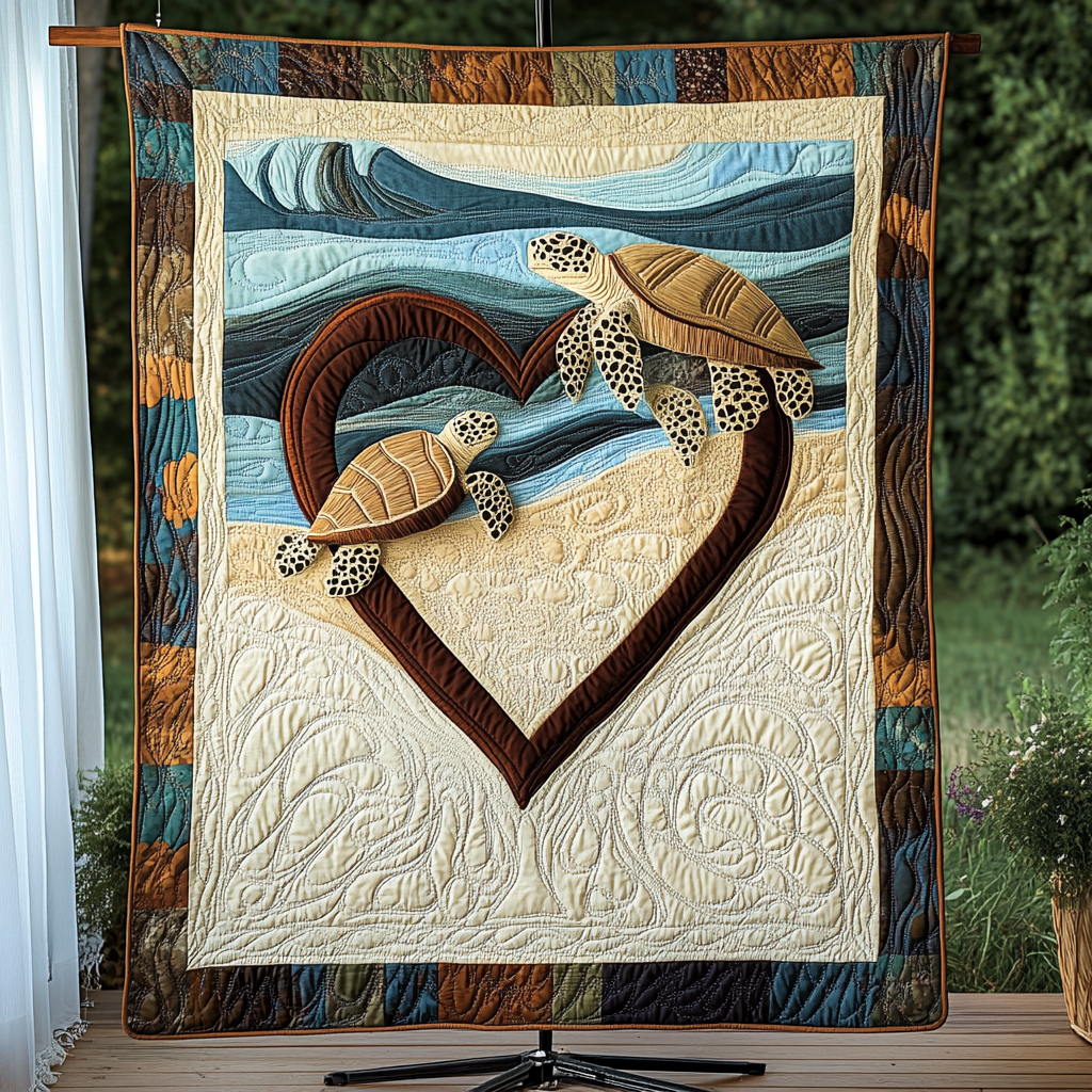 Ocean Glider Quilted Blanket