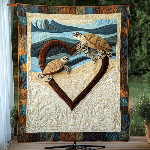 Ocean Glider Quilted Blanket