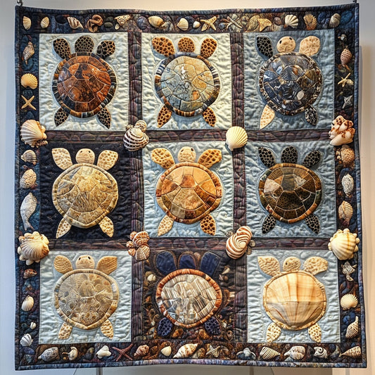 Ocean Jewel Quilted Blanket