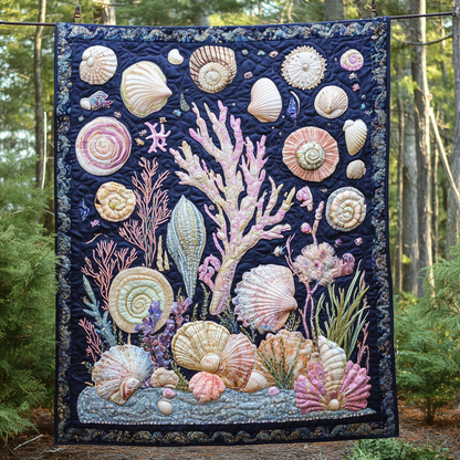 Ocean Treasures Quilted Blanket