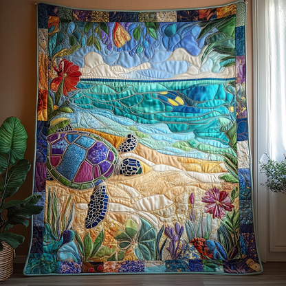 Ocean Voyager Quilted Blanket
