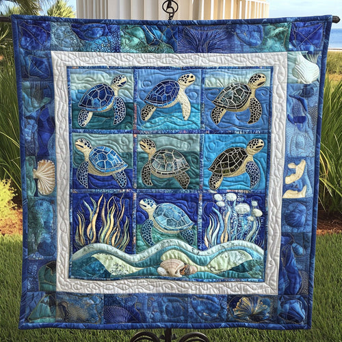 Ocean Wanderer Quilted Blanket