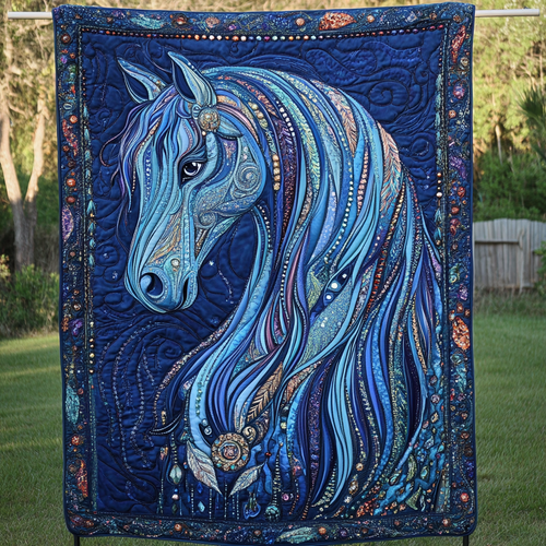 Ocean Whisper Quilted Blanket