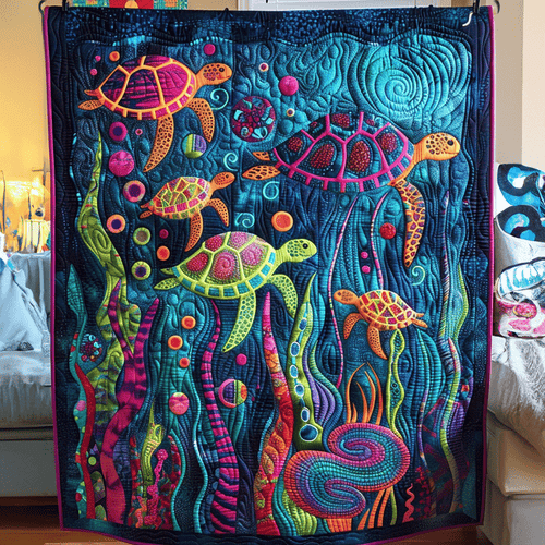 Oceanic Dream Quilted Blanket