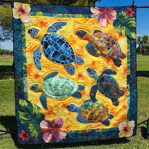 Oceanic Escape Quilted Blanket