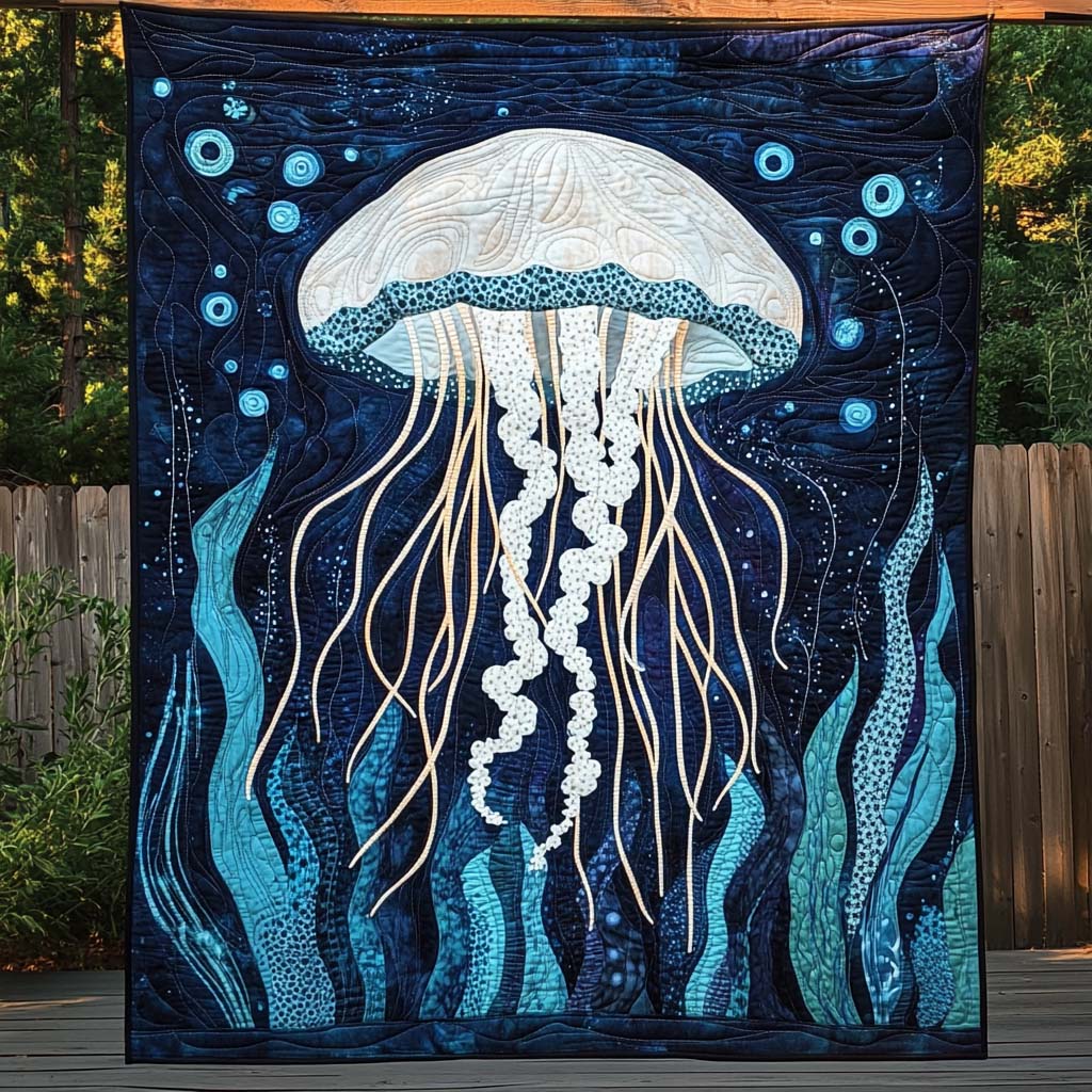 Oceanic Majesty Quilted Blanket