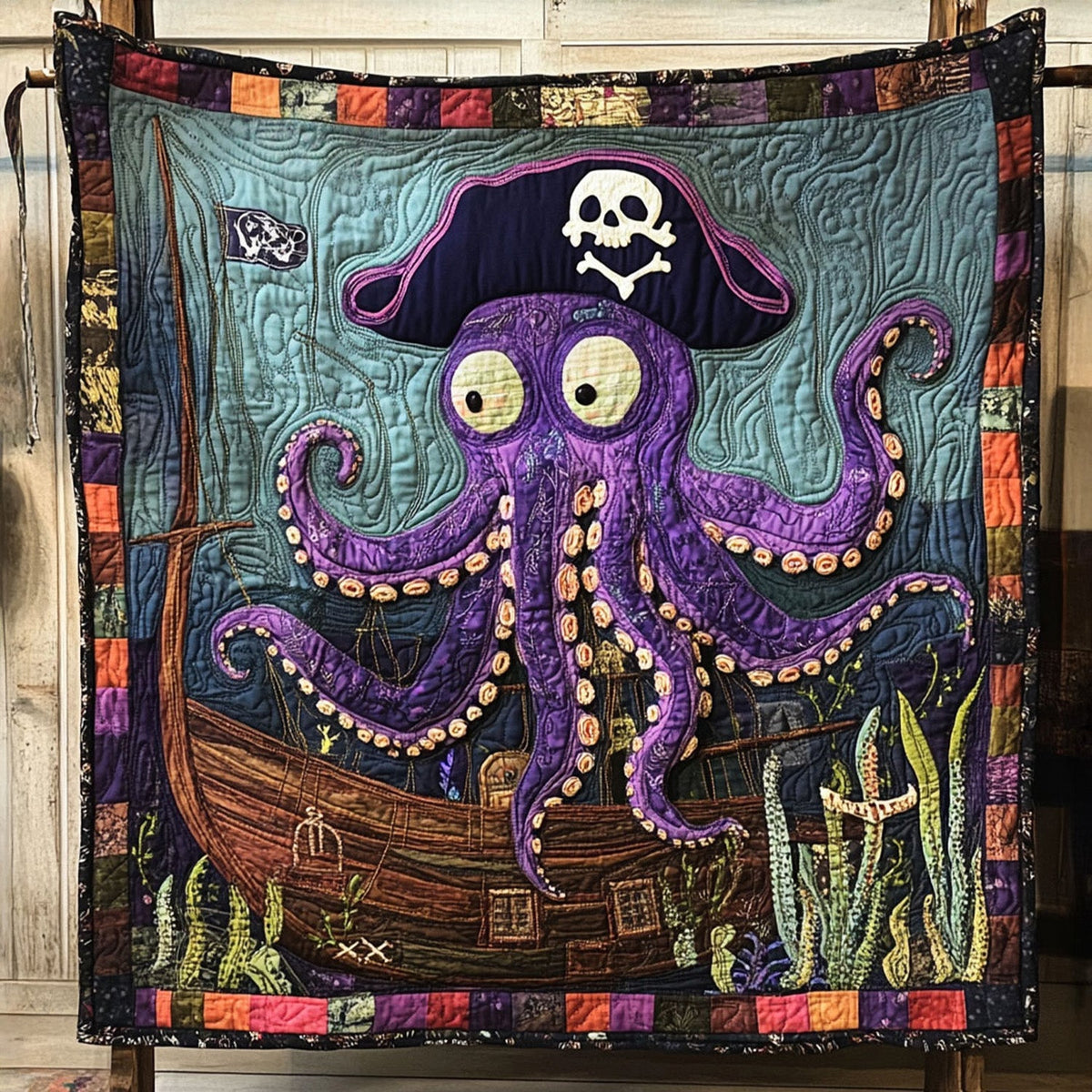 Octopus Dreams Quilted Blanket