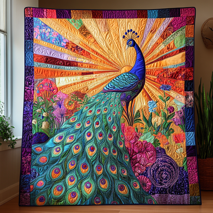 Opulent Plumage Quilted Blanket