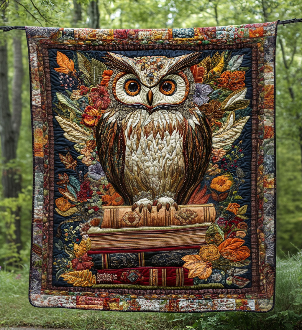 Owl Chapters Quilted Blanket