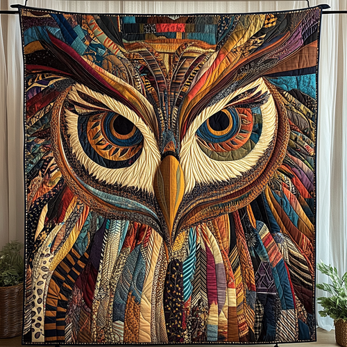 Owl Native Quilted Blanket