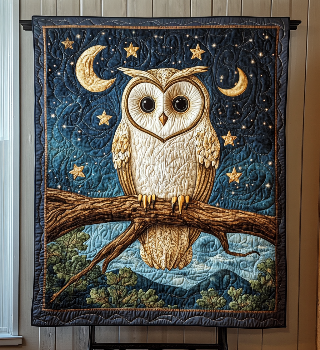Owl Serenade Quilted Blanket