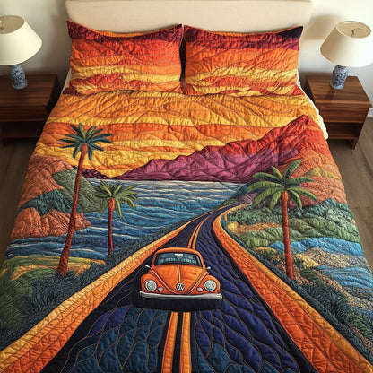 Pacific Escape 3-Piece Quilted Bedding Set