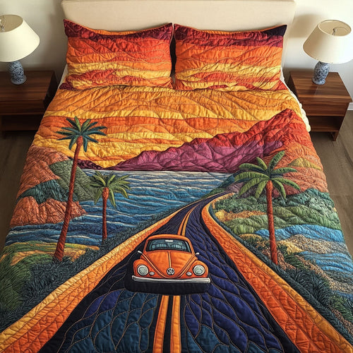 Pacific Escape 3-Piece Quilted Bedding Set