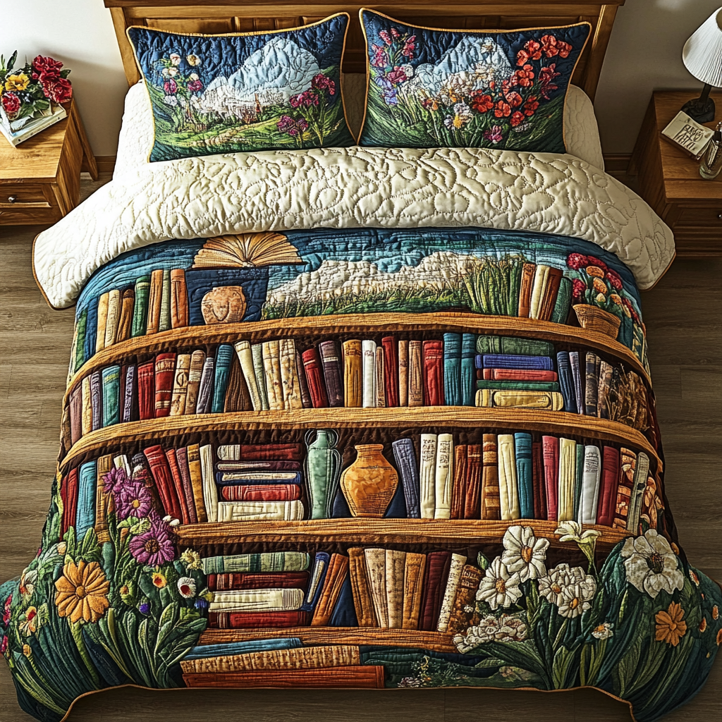 Page Perch 3-Piece Quilted Bedding Set