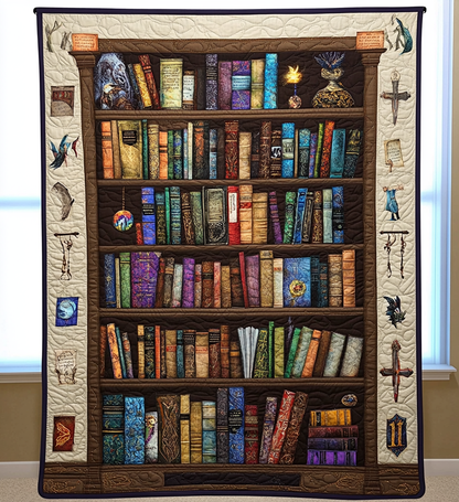 Pages Of Wonder Quilted Blanket