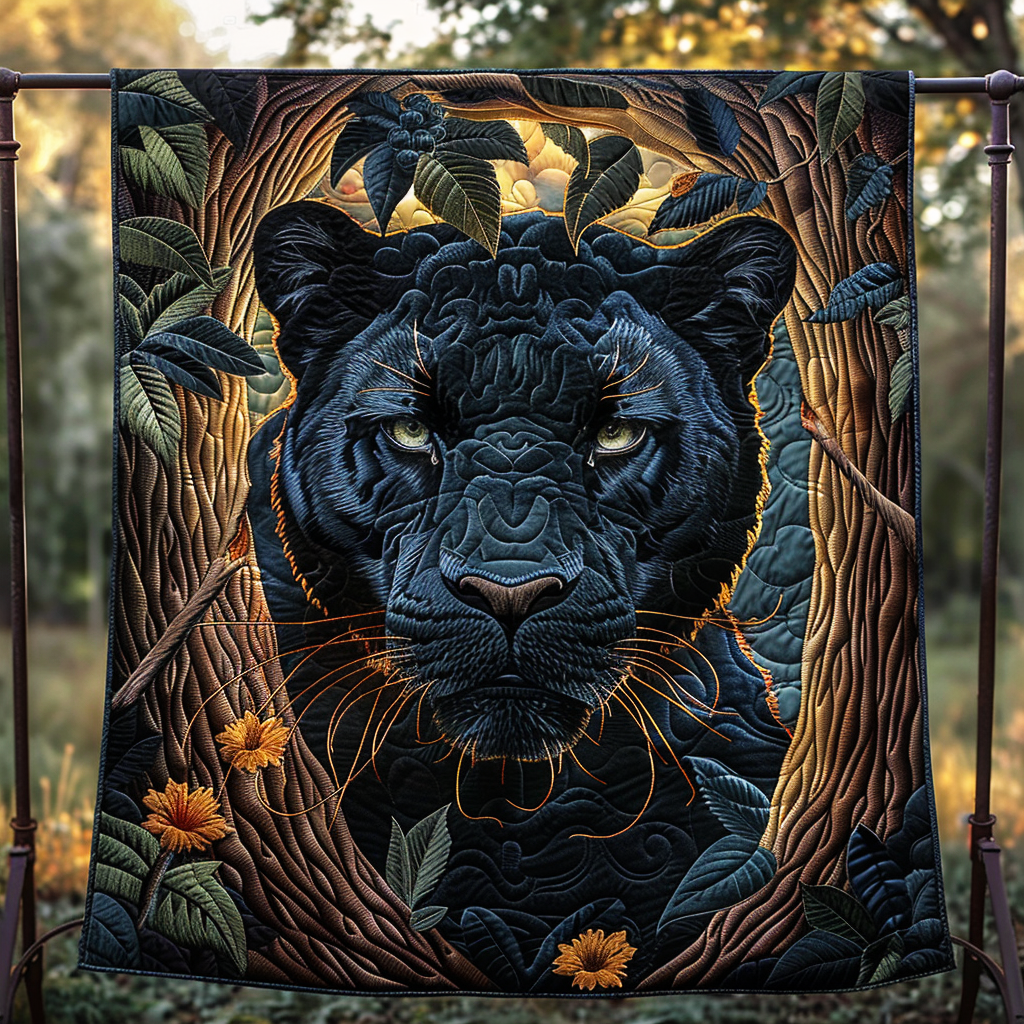 Panther Glaze Quilted Blanket