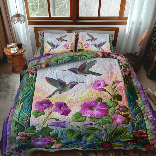 Paradise Flight 3-Piece Quilted Bedding Set