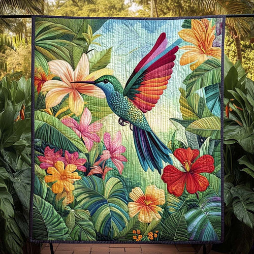 Paradise Flight Quilted Blanket