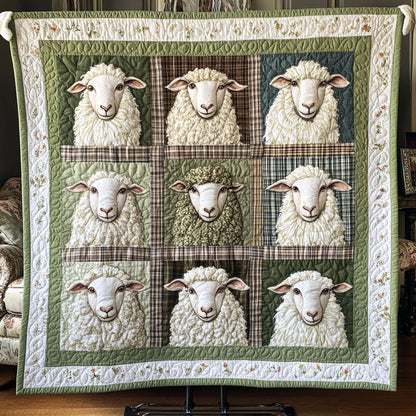 Pastoral Fleece Quilted Blanket