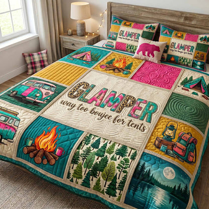 Camping 3-Piece Quilted Bedding Set