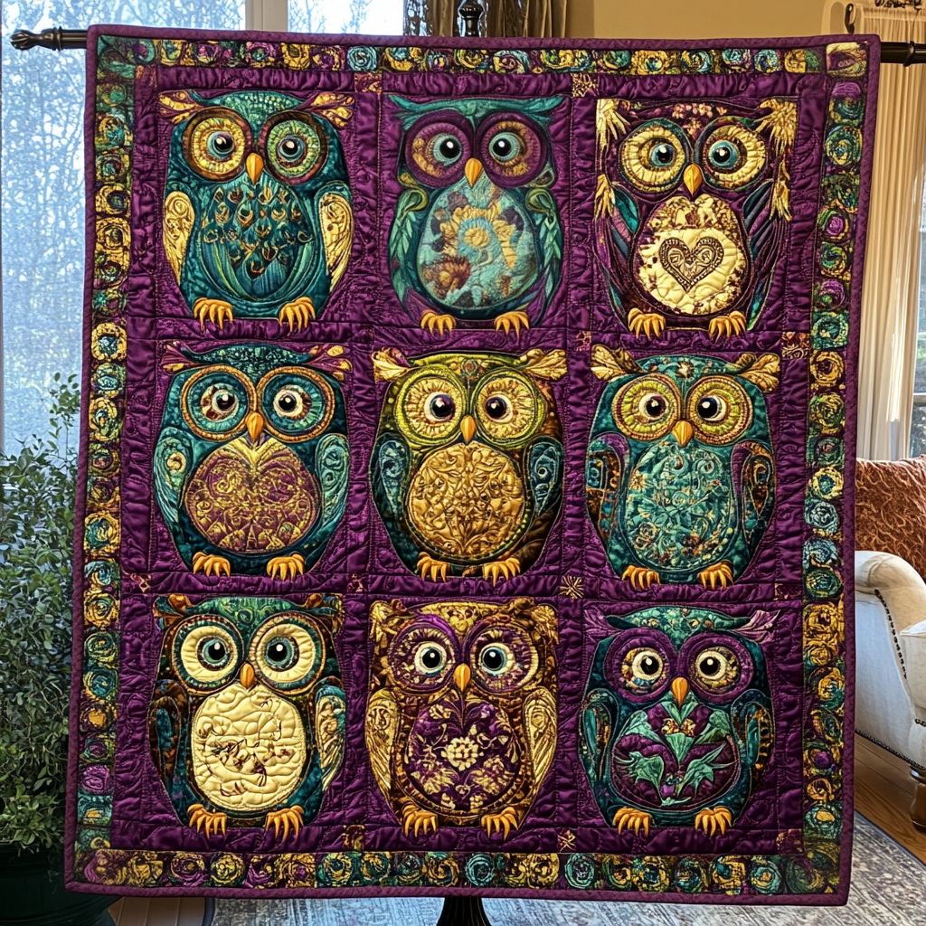 Patchwork Perch Quilted Blanket