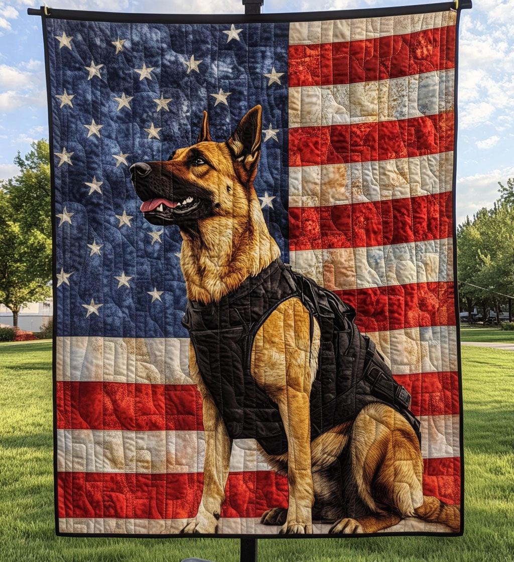 Patriot Paws Quilted Blanket