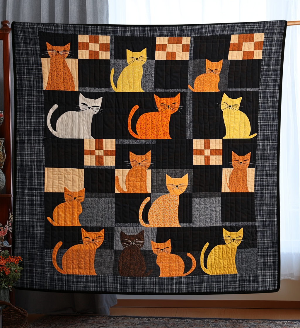 Paw Prints Quilted Blanket