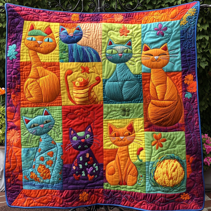 Paws and Petals Quilted Blanket