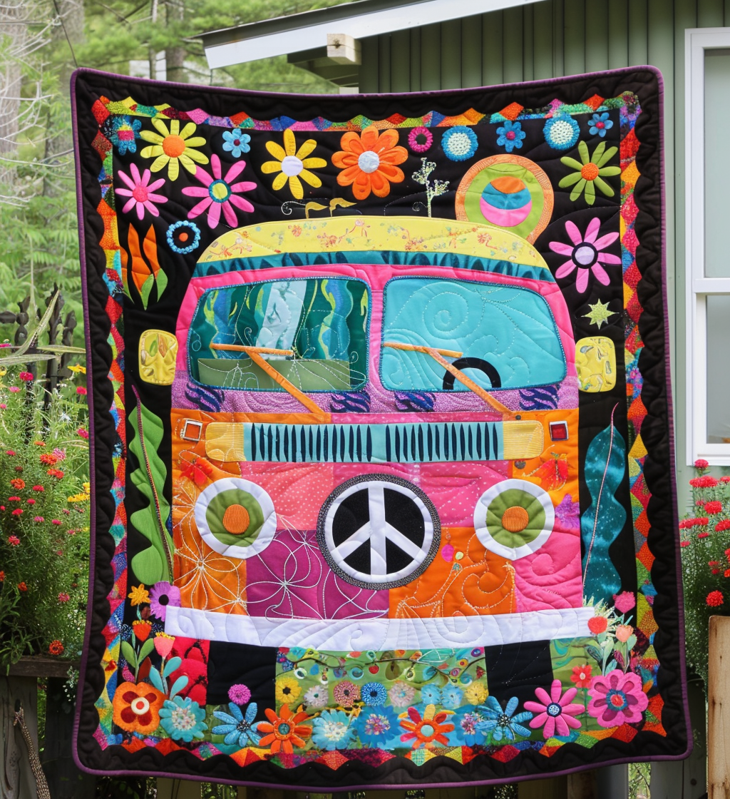 Peaceful Journey Quilted Blanket