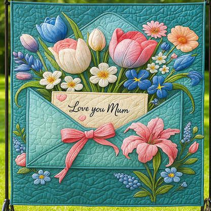 Peaceful Petals Quilted Blanket