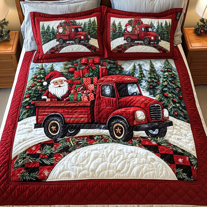 Peaceful Pines 3-Piece Quilted Bedding Set