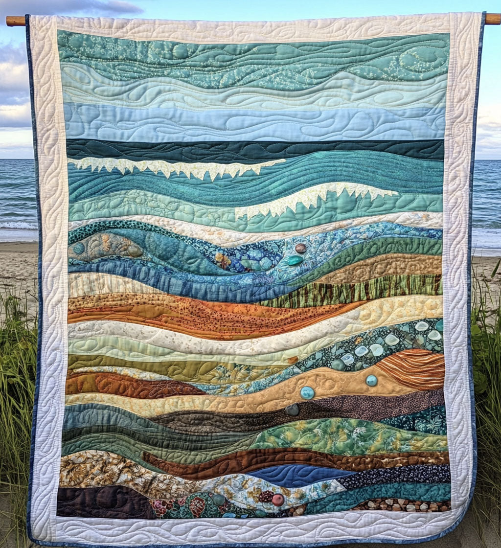 Peaceful Universe Journey Quilted Blanket