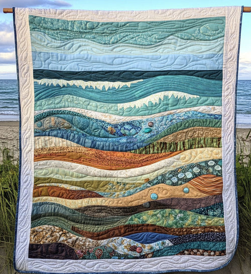 Peaceful Universe Journey Quilted Blanket