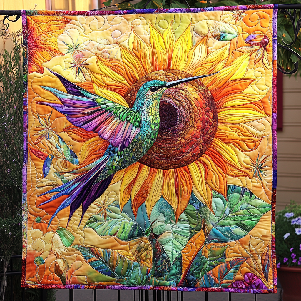 Petal Kiss Quilted Blanket